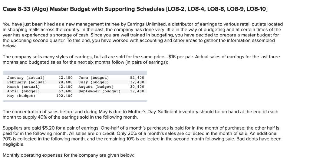 solved-required-prepare-a-master-budget-for-the-three-month-chegg