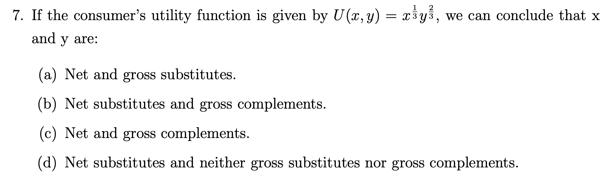Solved Please explain why the answer is (d). Please explain | Chegg.com