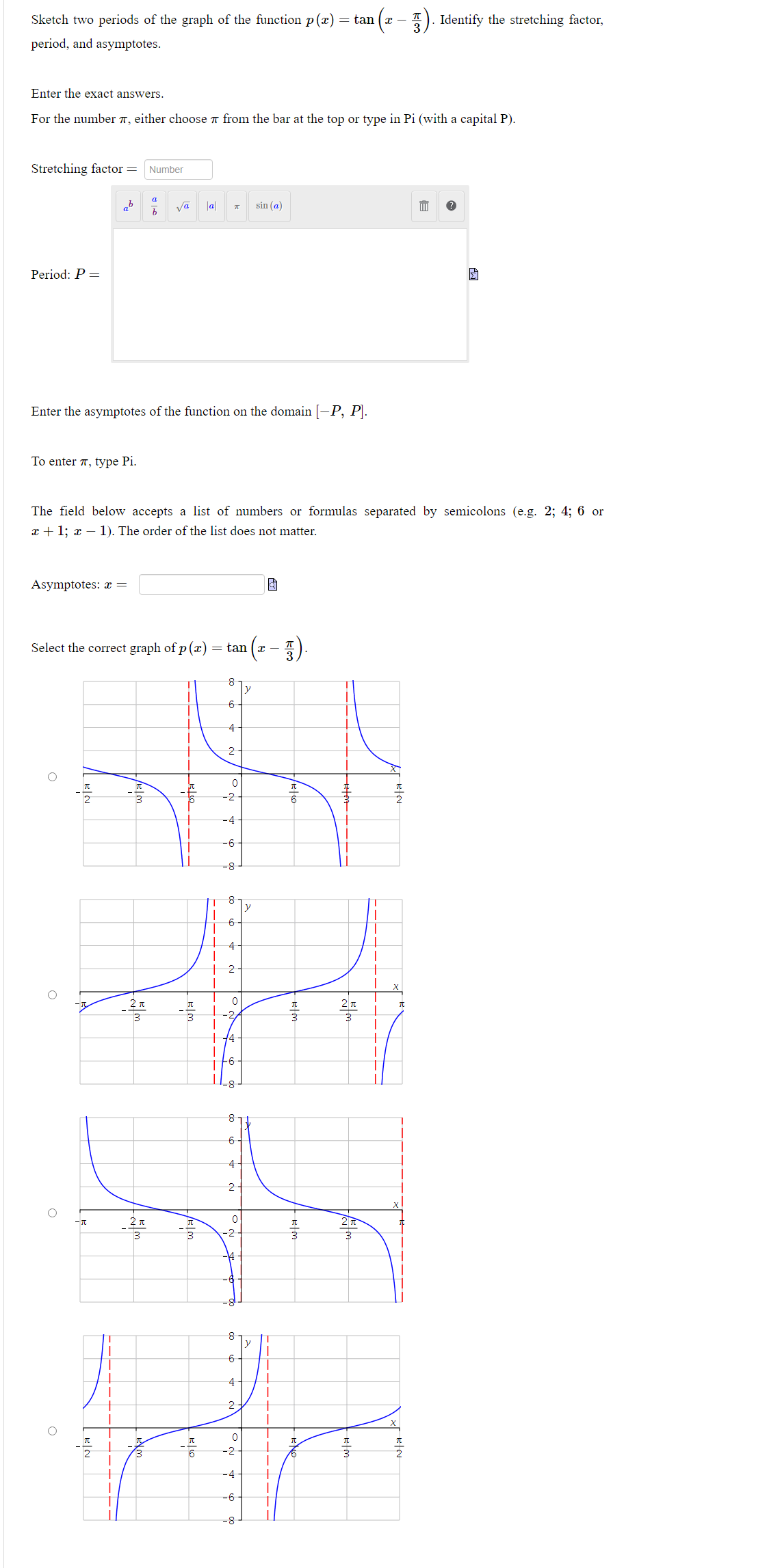 Solved Sketch two periods of the graph of the function | Chegg.com