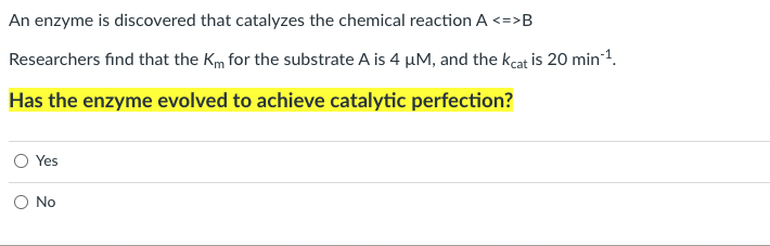 [Solved]: An Enzyme Is Discovered That Catalyzes The Chemi