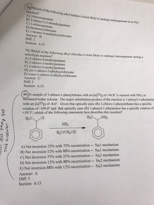 Solved: Which Of The Following Alkyl Halides Is Most Likel... | Chegg.com