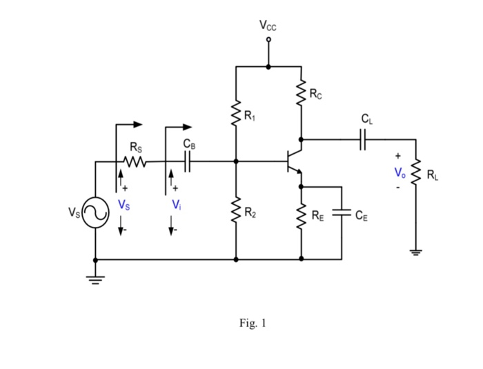 Solved Consider the circuit of Figure 1 with Vcc 12 V, Rc | Chegg.com