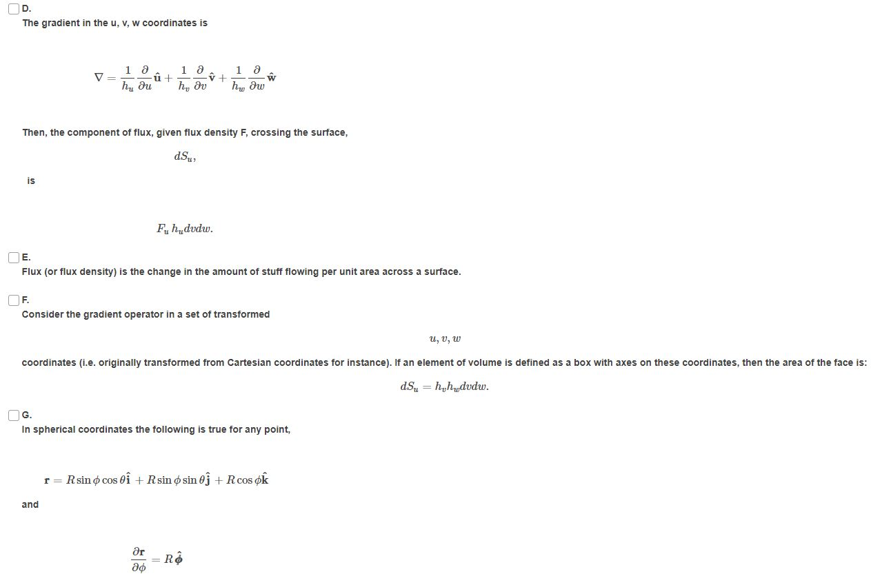 Solved Mark Which Statements Below Are True Using The Fo Chegg Com