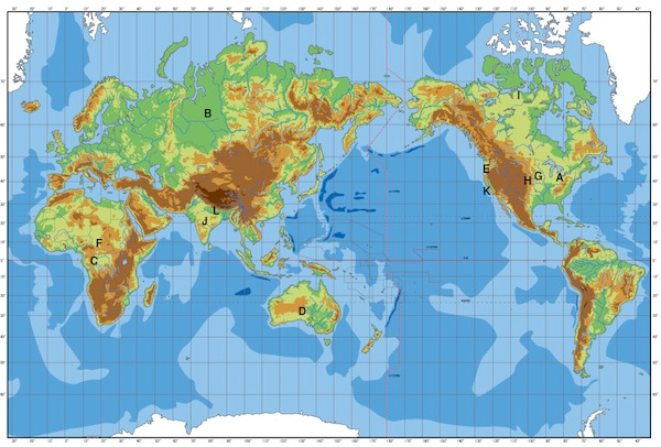 Solved Based on the map, which is the most likely location | Chegg.com