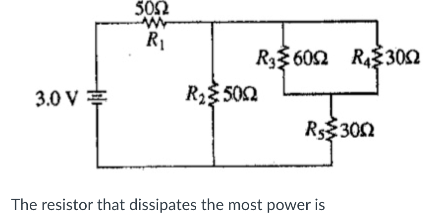Solved 5052 R R 602 R433012 R25022 3.0 V R$3002 The resistor | Chegg.com