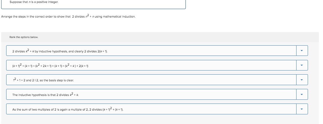 Solved Suppose that n is a positive integer. Identify the | Chegg.com