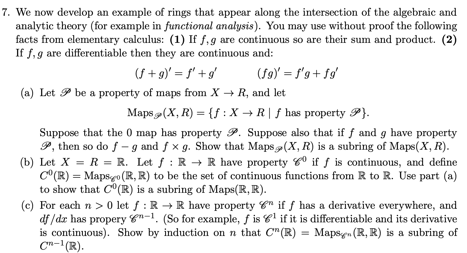 Solved 7. We Now Develop An Example Of Rings That Appear | Chegg.com