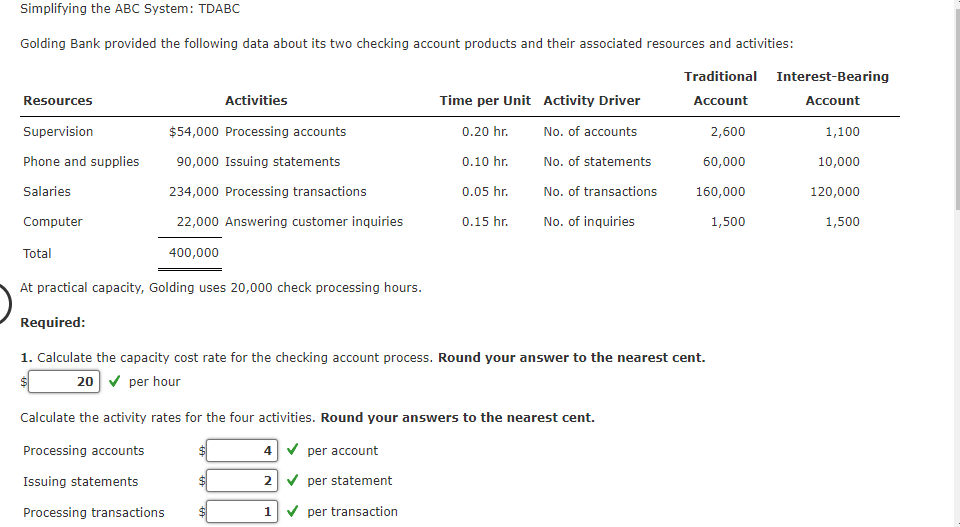 2. Assumıng there are 2,600 interest-bearıng checkıng | Chegg.com