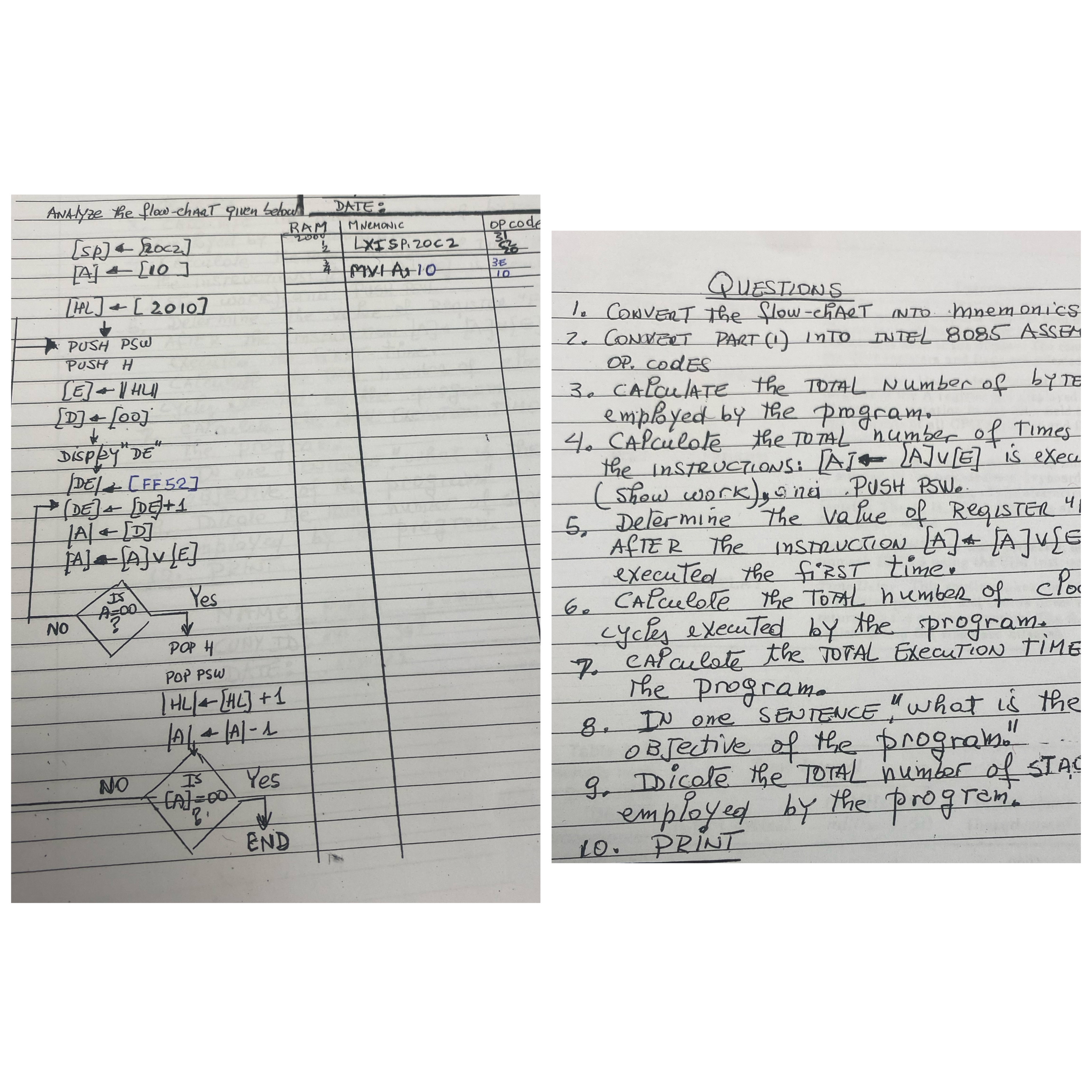 Analyze the flowchart and respond to the questions | Chegg.com