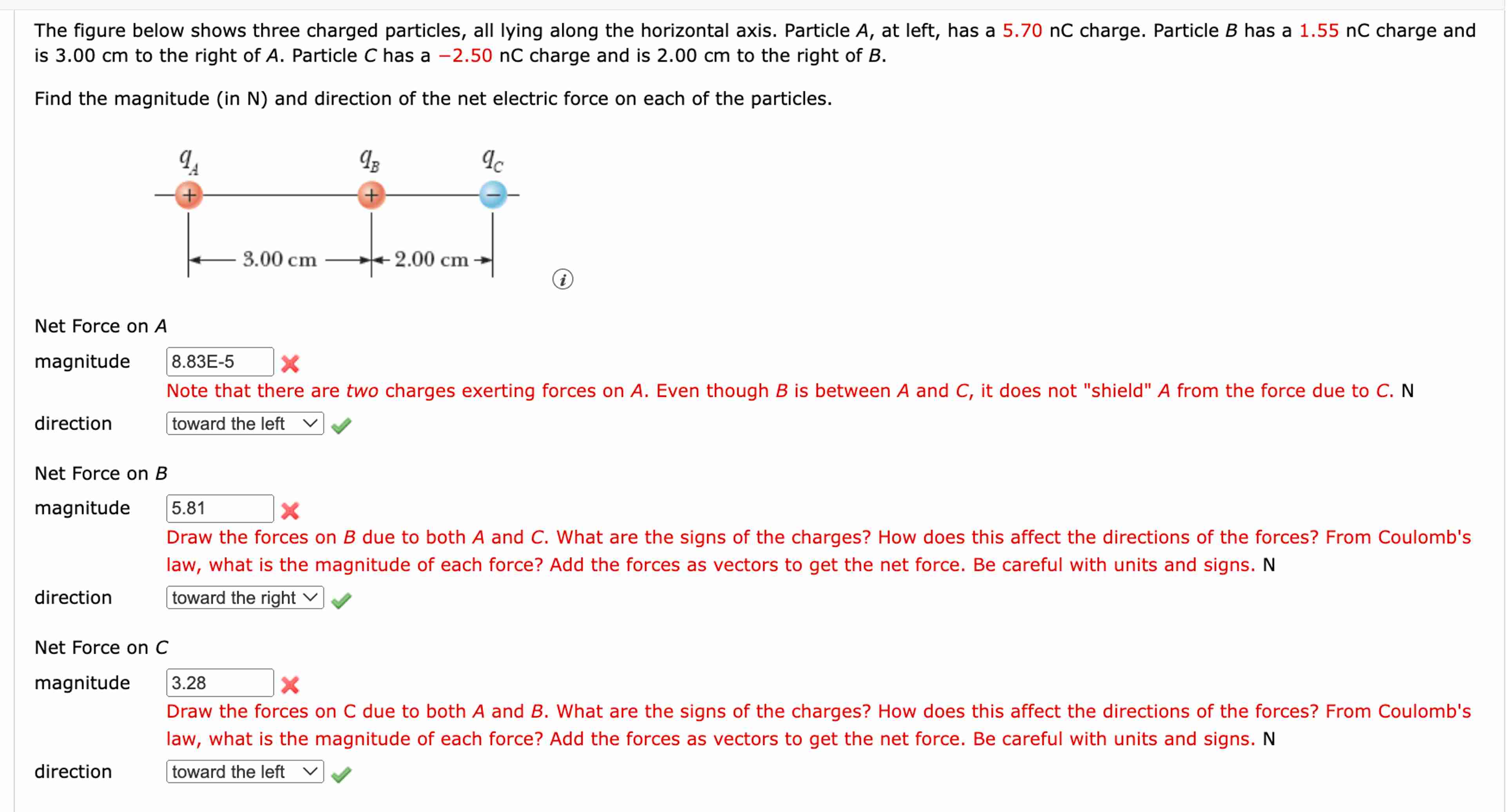 Solved The Figure Below Shows Three Charged Particles, All | Chegg.com