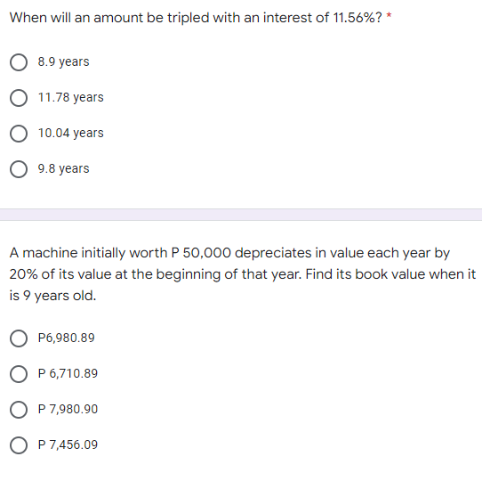 Solved When will an amount be tripled with an interest of | Chegg.com