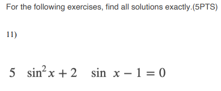 Solved For the following exercises, find all solutions | Chegg.com