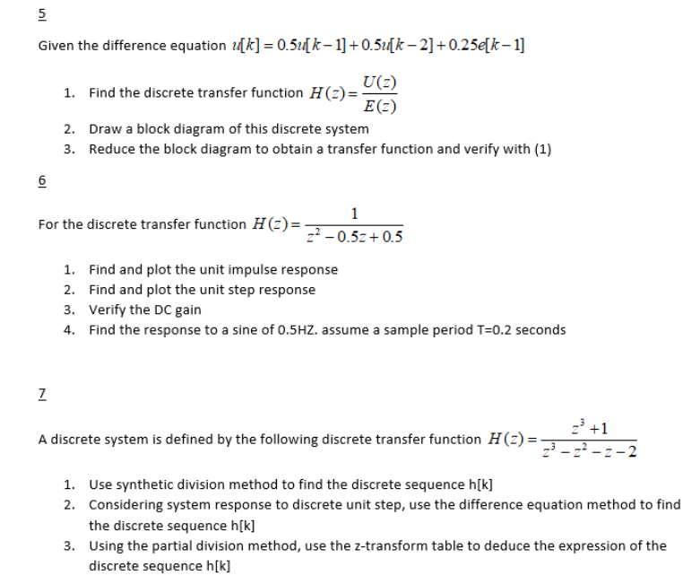 Solved Given The Difference Equation 14k Chegg Com