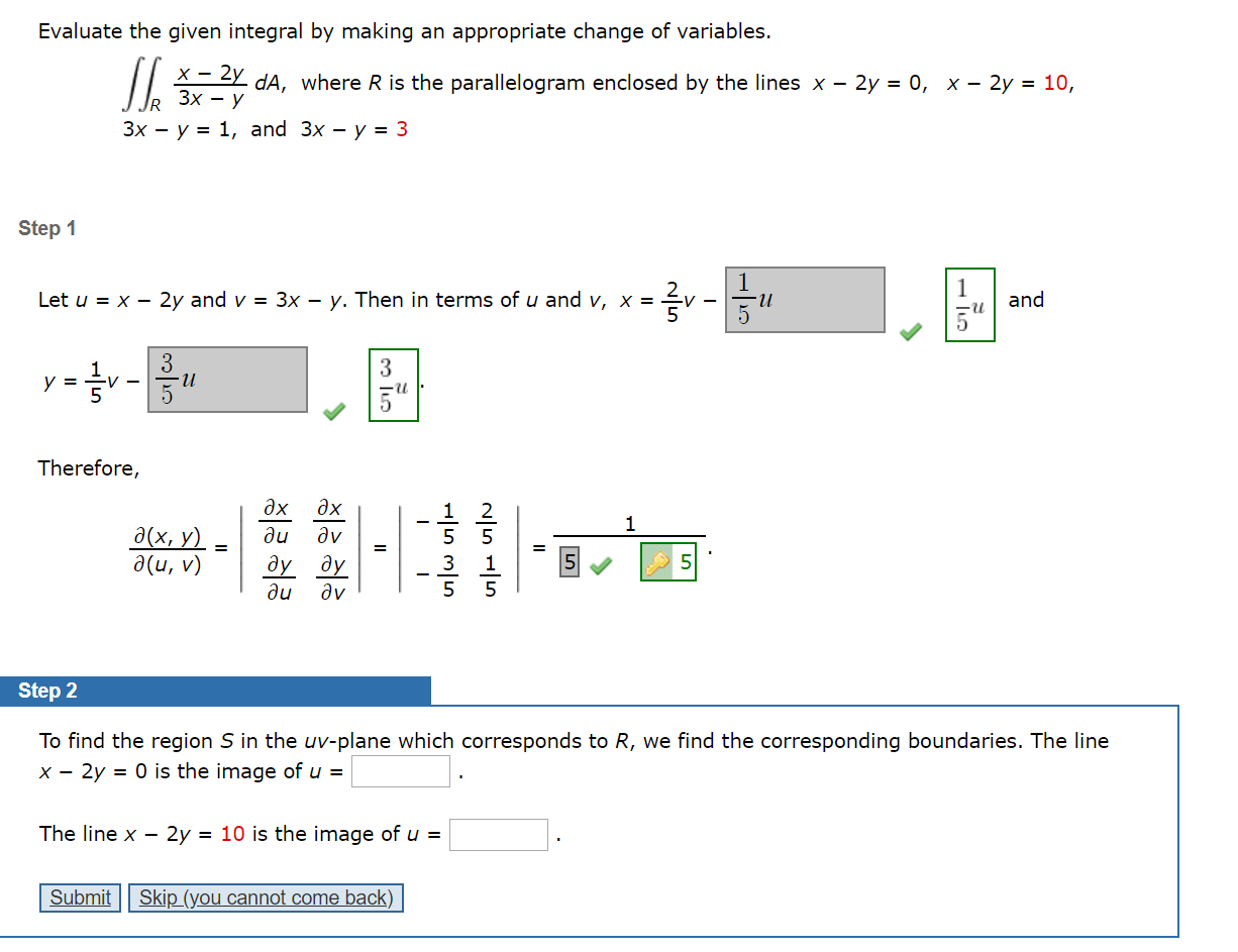 solved-evaluate-the-given-integral-by-making-an-appropriate-chegg