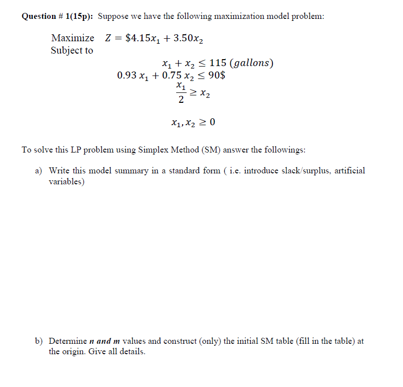 Solved Question # 1015p): Suppose we have the following | Chegg.com