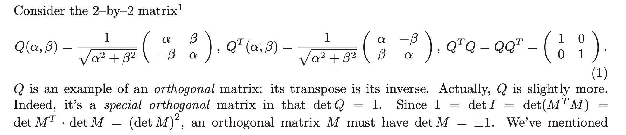 2. (20) Derive formulae for Givens' rotations of a | Chegg.com