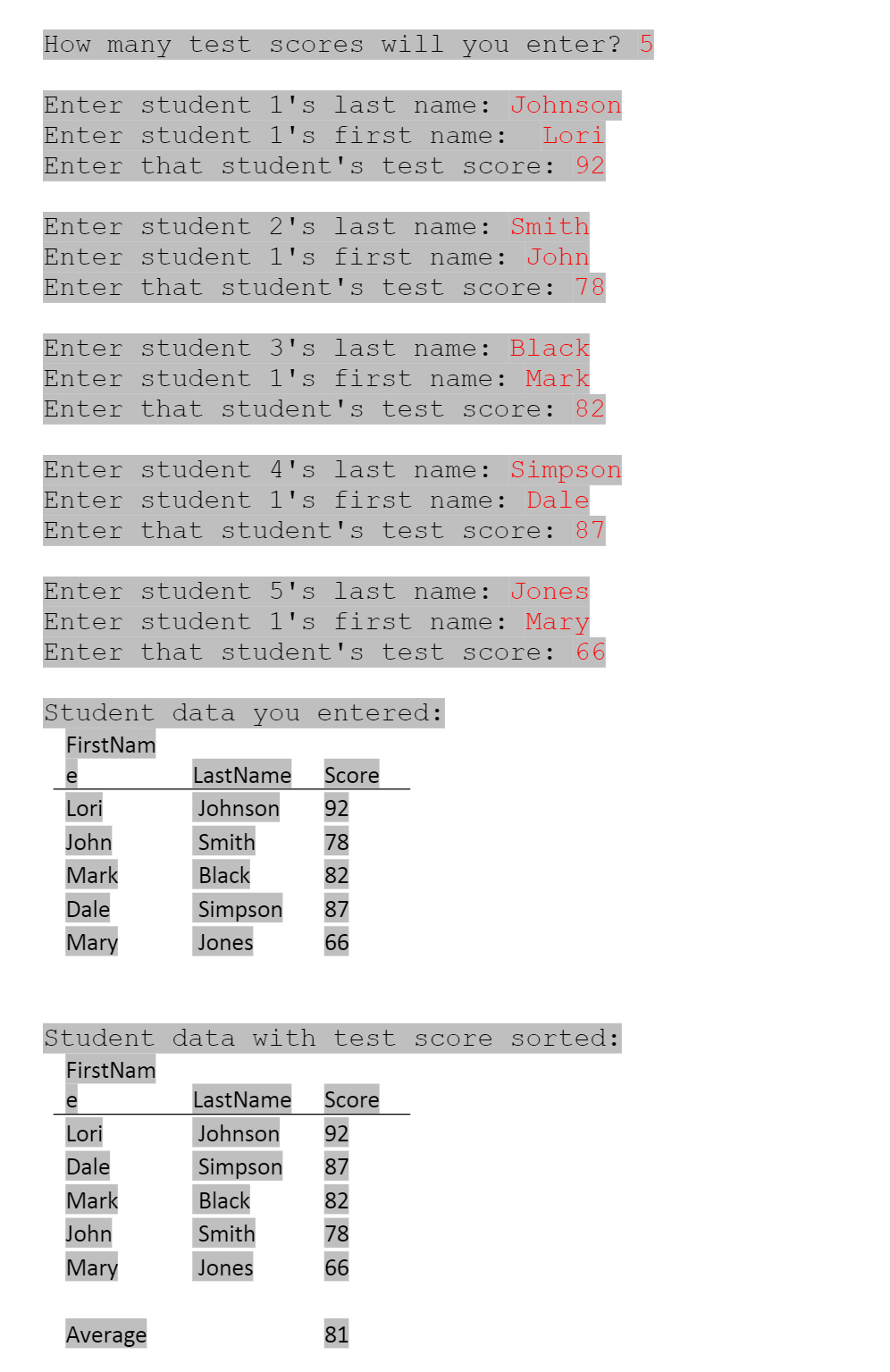 Solved Problem Write a program that dynamically allocates | Chegg.com