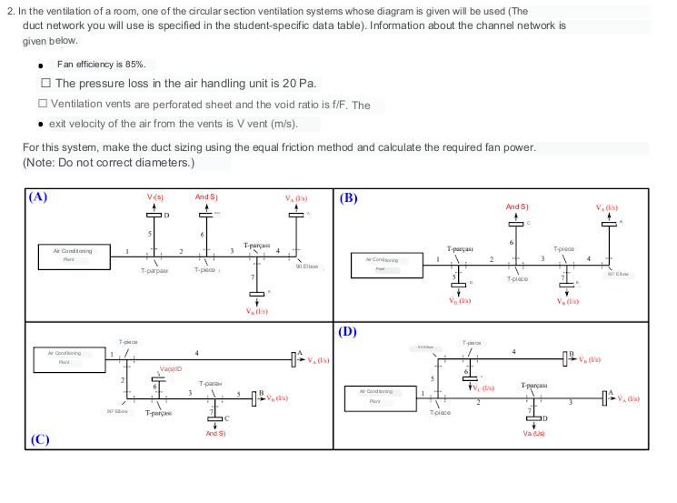 2. In the ventilation of a room, one of the circular | Chegg.com