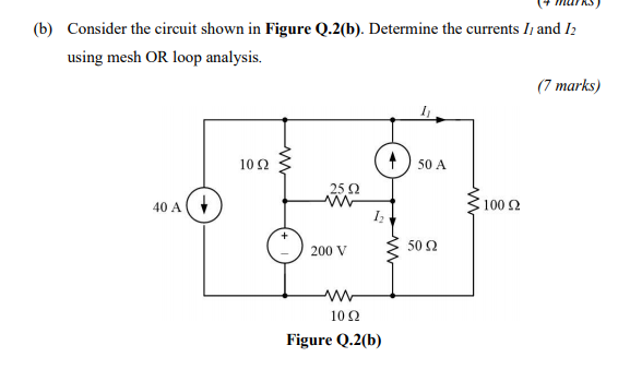 Solved (6) Consider The Circuit Shown In Figure Q.2(b). | Chegg.com