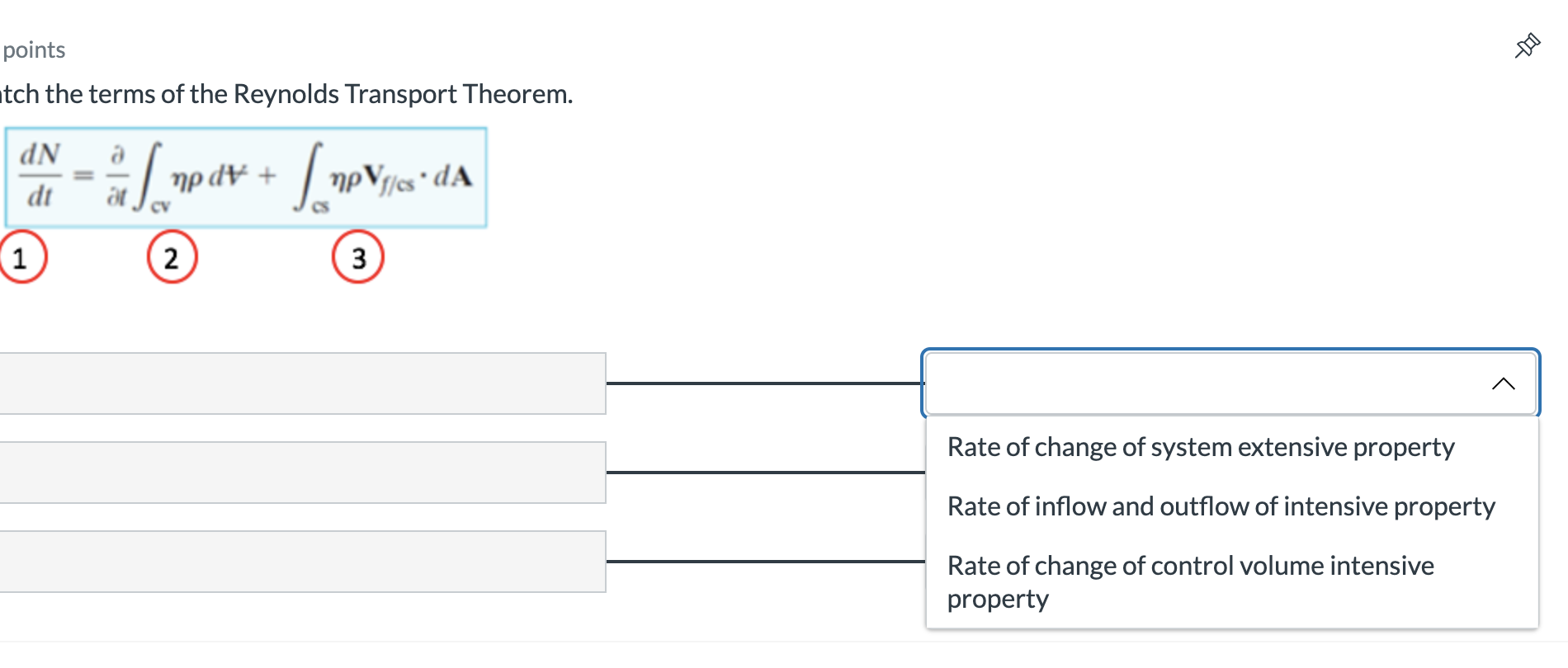 Solved Pointstch The Terms Of The Reynolds Transport | Chegg.com