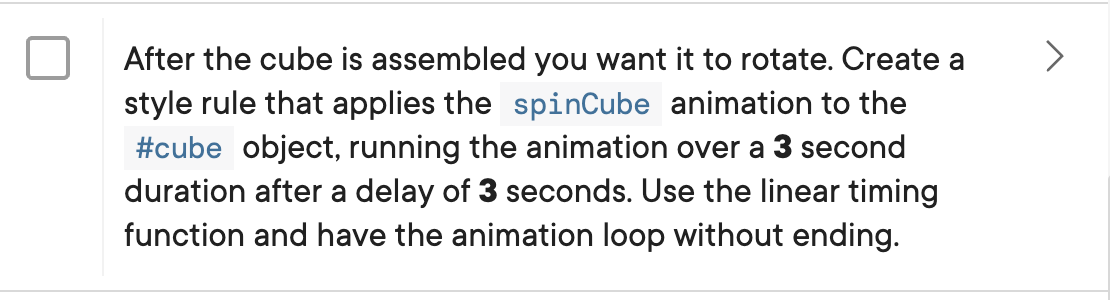 Solved Instructions Summary Animation can be used with 3D | Chegg.com