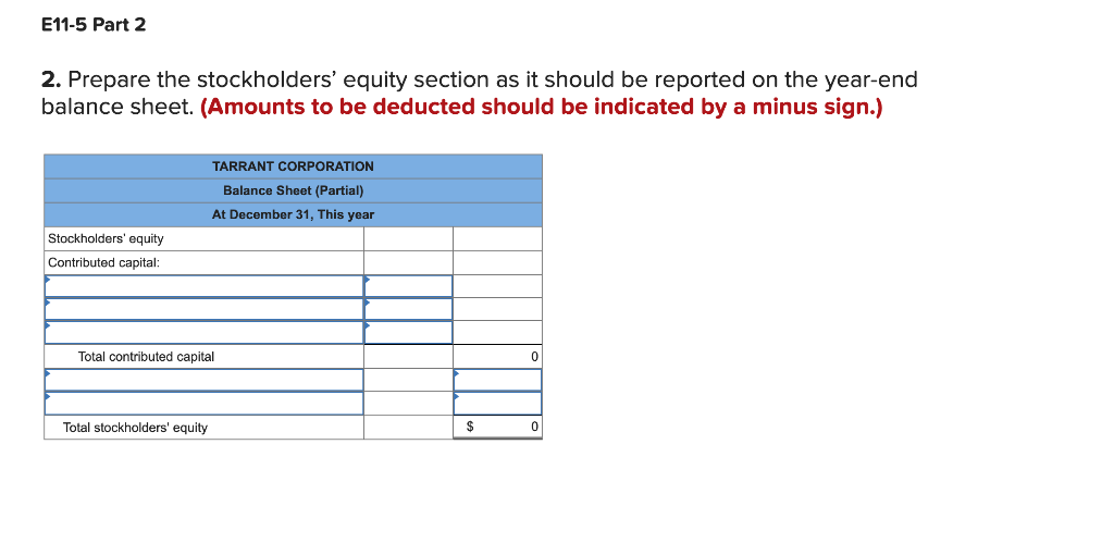 Solved Required information E11-5 (Algo) Reporting | Chegg.com