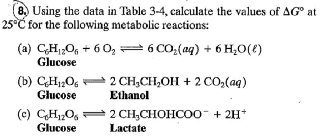 Solved 8 Using The Data In Table 3 4 Calculate The Chegg