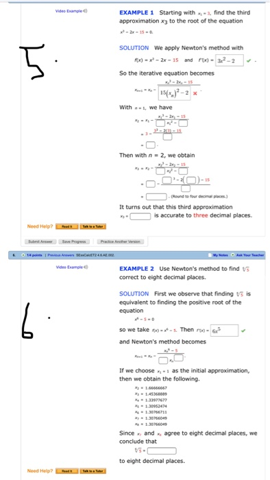Solved Video Example Example 1 Starting With 3 Find The Chegg Com