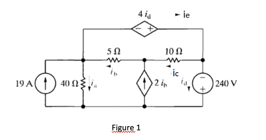 Solved Figure 1 Use the node-voltage method to find the | Chegg.com