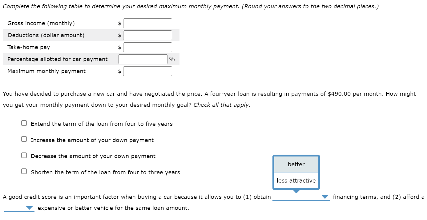 Solved 1. Apply what you've Learned - Auto Purchase | Chegg.com