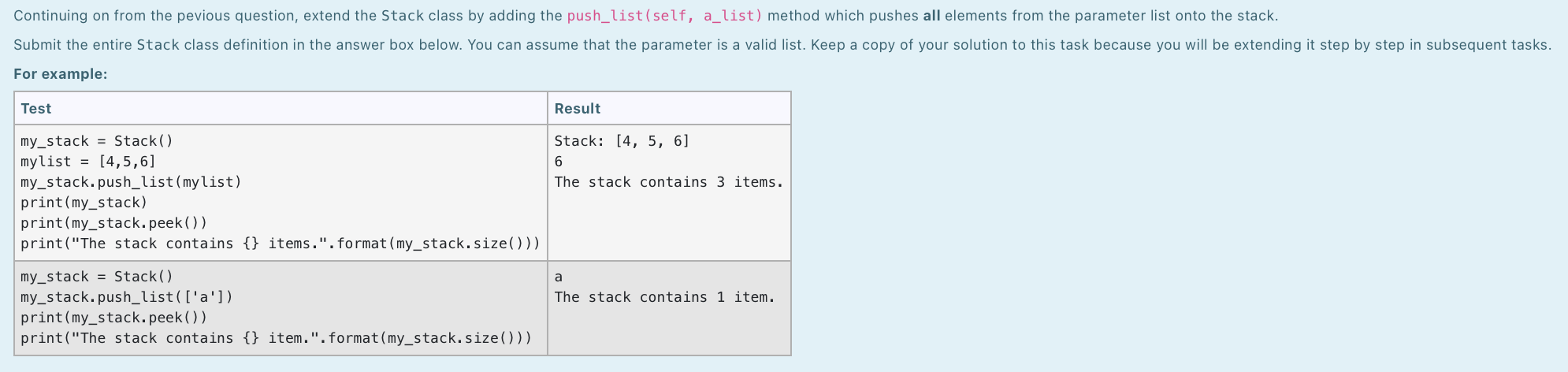 Solved Continuing on from the previous question, extend the | Chegg.com