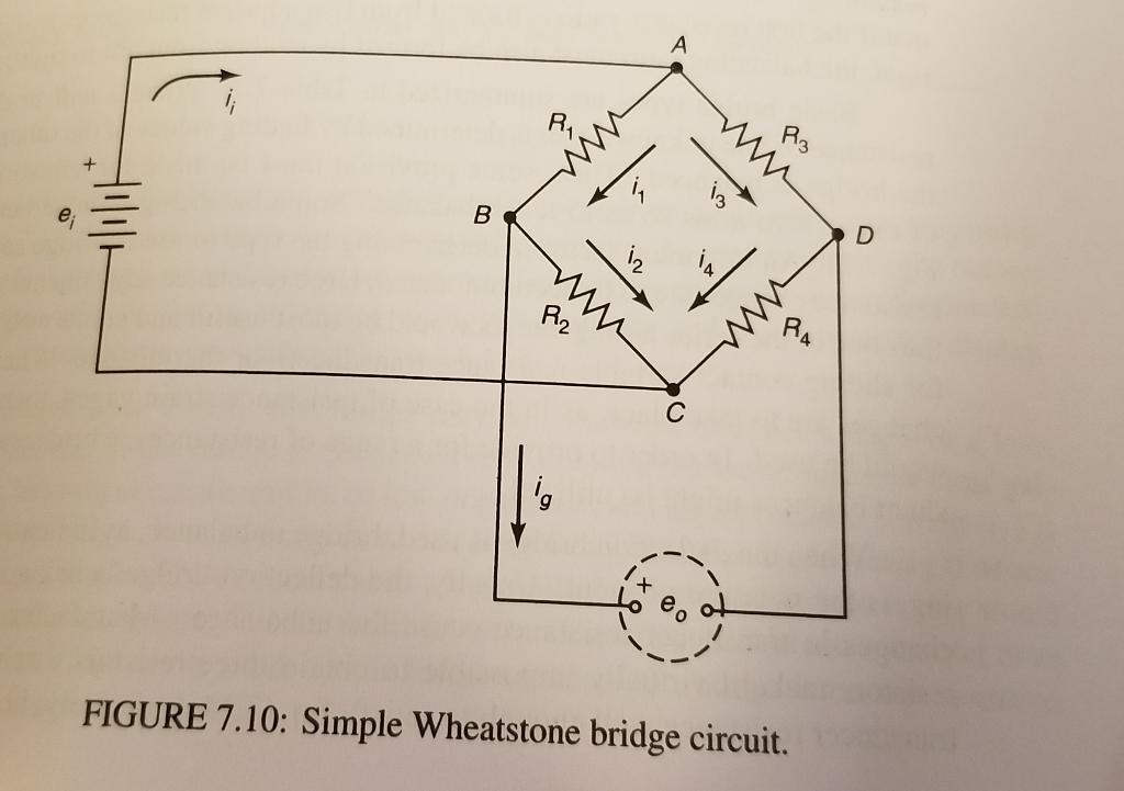 Solved Consider A Simple Wheatstone Bridge Arrangement Such