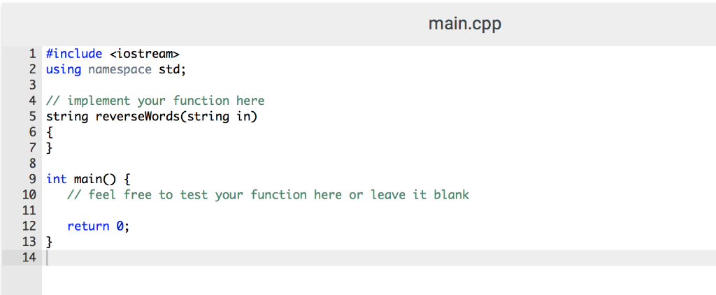 Solved Given a string, reverse the order of characters in | Chegg.com
