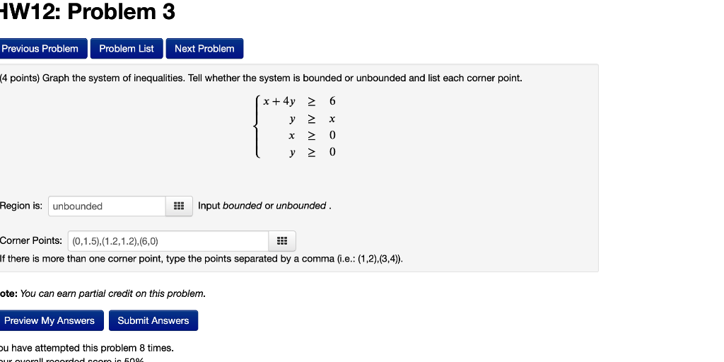 Solved W12: Problem 3 Previous Problem Problem List Next | Chegg.com