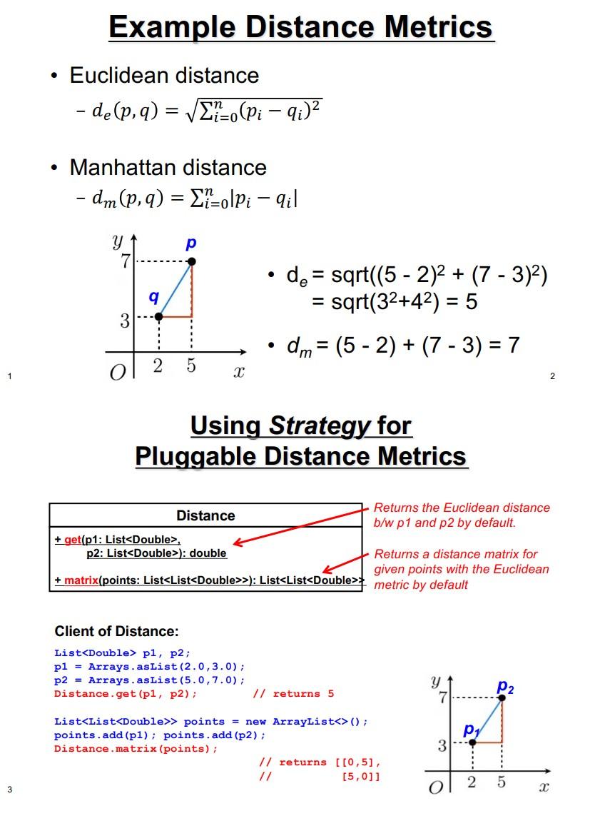 Solved HERE IS THE CODE FOR DISTANCE CLASS package | Chegg.com