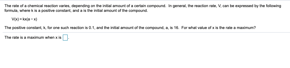 Solved The rate of a chemical reaction varies, depending on | Chegg.com