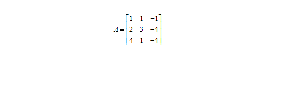 Solved 1 1 -1 3-4 4= 2 4 ** 1 Determine whether the given | Chegg.com