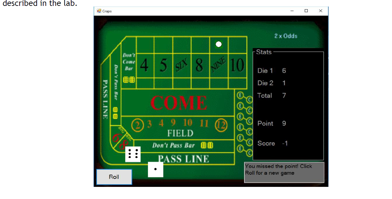 Solved Figure 1: A Flowchart for the Game of Craps In this | Chegg.com