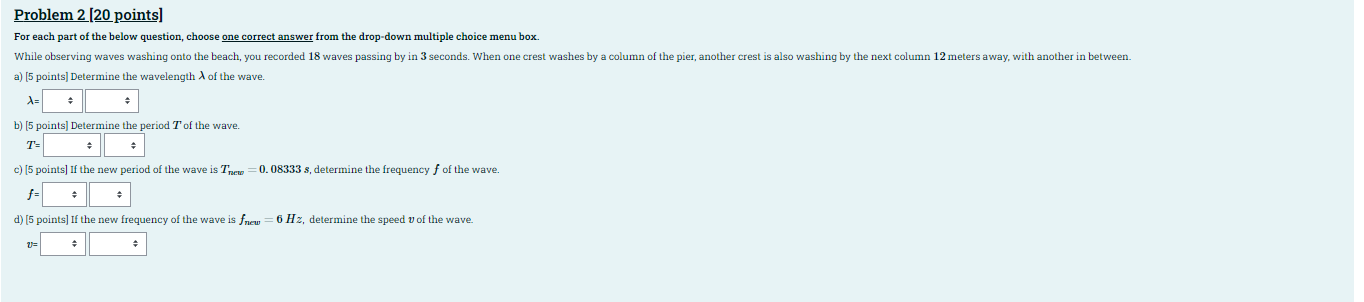 Solved Problem 1(25 points) For each part of the below | Chegg.com