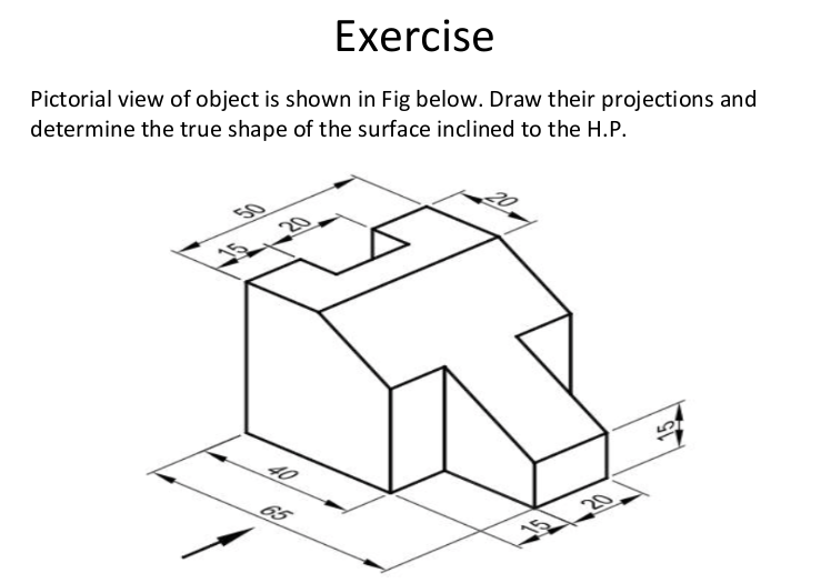 Solved Please help me draw front view, top view, side view | Chegg.com