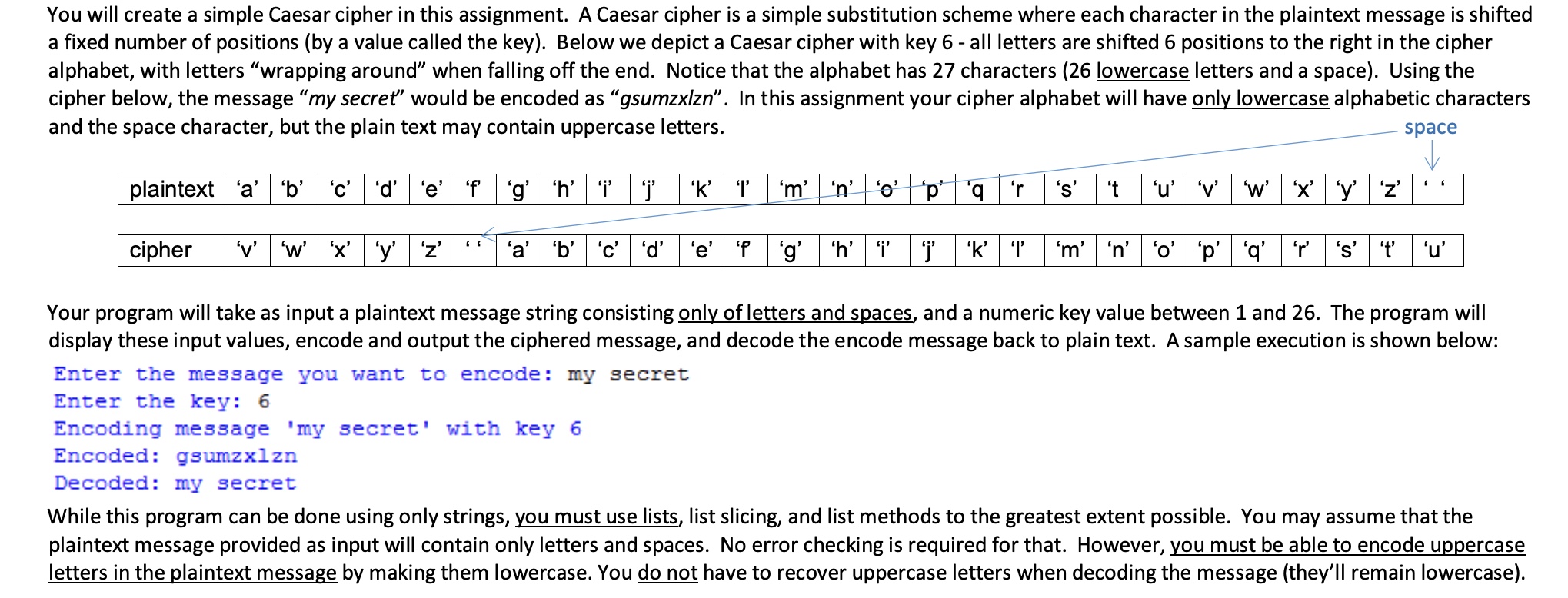 solved-you-will-create-a-simple-caesar-cipher-in-this-chegg