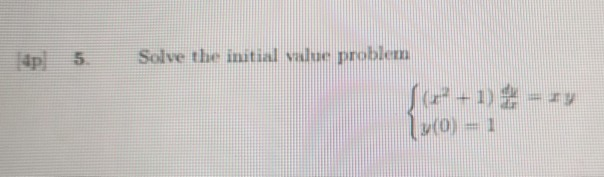 Solved p 5. Solve the initial value problem | Chegg.com