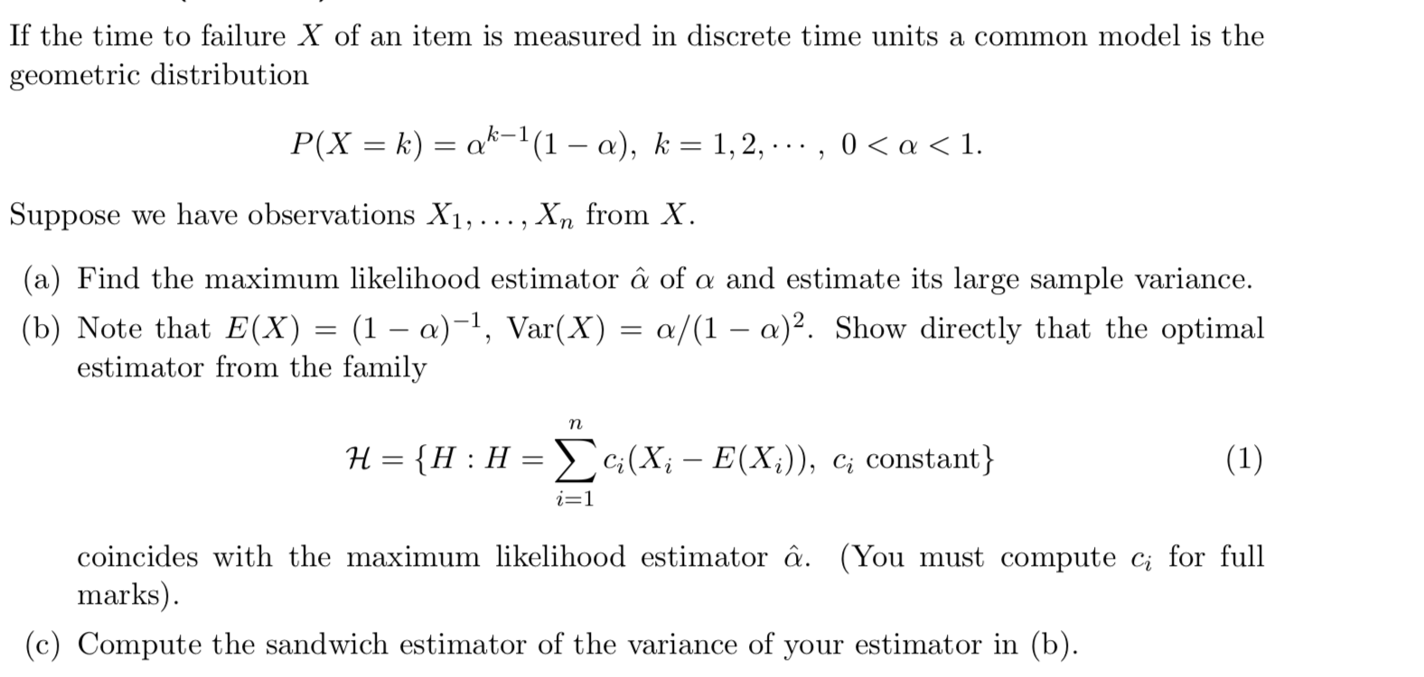 If The Time To Failure X Of An Item Is Measured In Chegg Com