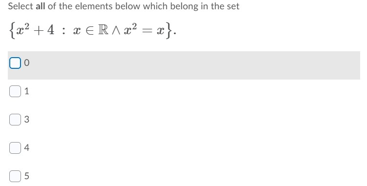 Solved Select all of the elements below which belong in the | Chegg.com