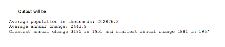 Solved The program should be in Python : The output should | Chegg.com