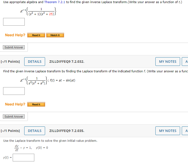 Solved L−1{s2+4s−5s} -/1 Points] ZILLDIFFEQ9 7.2.020. Use | Chegg.com