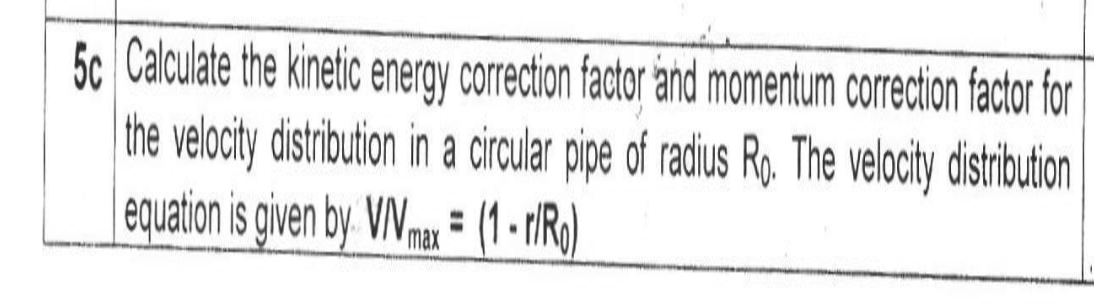 Solved Calculate the kinetic energy correction factor and | Chegg.com