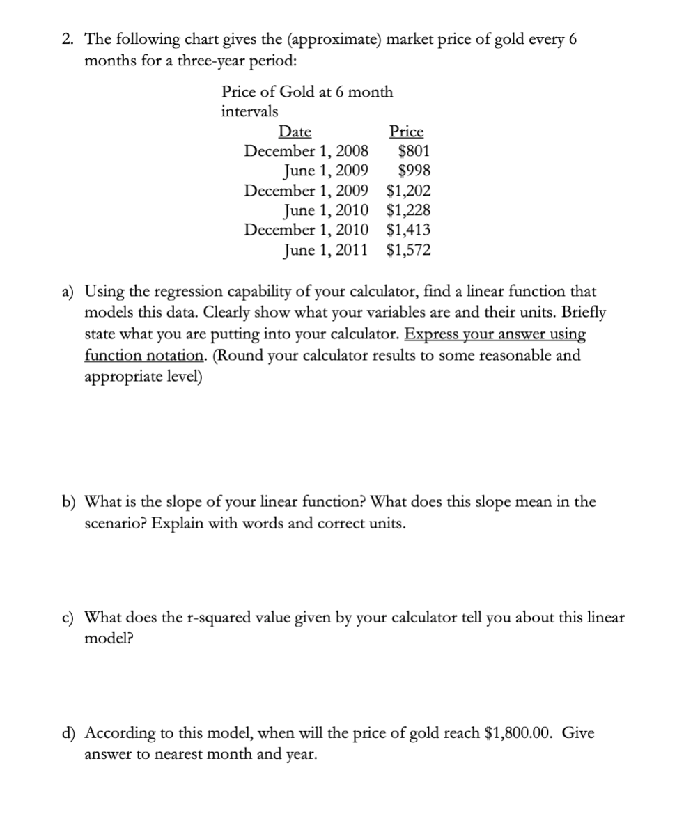 Solved 2 the following chart gives the approximate market chegg
