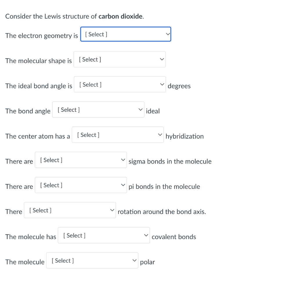 Solved Consider the Lewis structure of carbon dioxide. The | Chegg.com