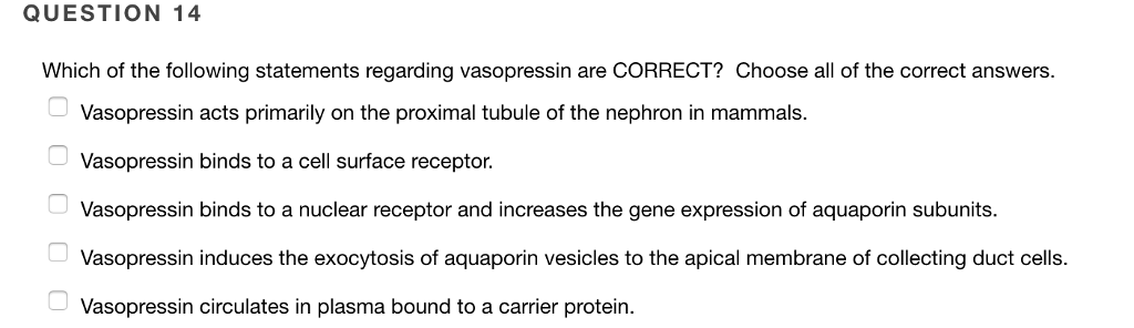 Solved QUESTION 14 Which of the following statements | Chegg.com
